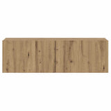 Wall Mounted TV Cabinet Artisan Oak 100x30x30 cm Engineered Wood 856019