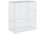 Gabion Basket with Cover 100x50x150 cm Galvanised Iron 3295154