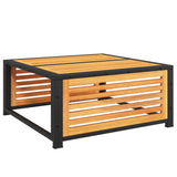 Garden Table Brown Solid Acacia wood 68x68x30 cm Durable 367644
