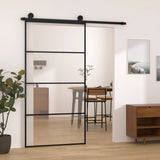 Sliding Door with Hardware Set 102,5x205 cm ESG Glass&Aluminium 3152149