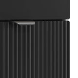 Bathroom Furniture Set Black Engineered Wood 3404205