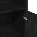 Bathroom Furniture Set 3 pcs Black Oak Engineered Wood 3378509