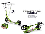 Kick Scooter, Folding 2 Wheel Scooter for 14 Teens Adults, with Dual Brake System, Dual Suspension, T3398P349437