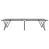 Folding Camping Bed Folding Grey 206 x 76 x 74 cm Oxford fabric 42003165