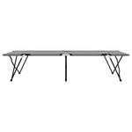 Folding Camping Bed 2 pcs Grey 206 x 76 x 74 cm Oxford fabric 42003171