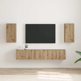 TV Wall Cabinet Wall-mounted 2 pcs Artisian Oak 30 x 31 x 60 cm 892288