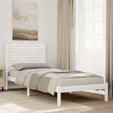 Extra Long Bed Frame without Mattress White 90x220 cm Solid Wood 3309310