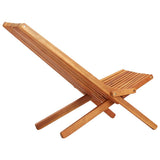 Outdoor Chair Brown Solid Acacia wood Standard Foldable 45974