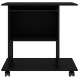 Computer Desk Black 80x50x75 cm Engineered Wood 802895