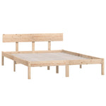 Bed Frame without Mattress Solid Wood 120x200 cm 810142