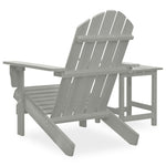 Garden Adirondack Chair with Table Solid Fir Wood Grey 315920