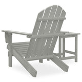 Garden Chair Grey Solid fir wood Large Ergonomic Garden Chair 315920