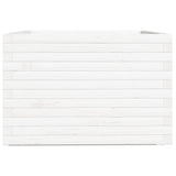 Garden Planter White 70x70x49.5 cm Solid Wood Pine 3282525