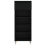 Shoe Cabinet Black 40x36x105 cm Engineered Wood 831453