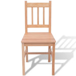 Seven Piece Dining Set Pinewood 242960