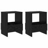 Magazine Rack 2 pcs Black Oak 35 x 30 x 45 cm 890971
