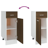 Drawer Bottom Cabinet Lyon Brown Oak 30x46x81.5 cm Engineered Wood 815569