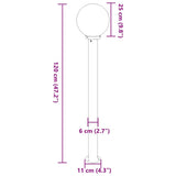 Bollard Lights 3 pcs 120 cm Stainless Steel IP44 4006098