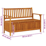 Storage Bench Natural wood Solid acacia wood Medium Storage Bench 310279