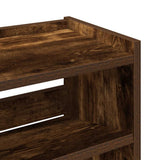 Shoe Rack Smoked Oak 60x25x62 cm Engineered Wood 859891