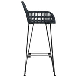 Bar Chair 2 pcs 55 x 52 x 105 cm Rattan and Iron 42011555