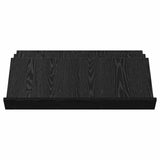 Magazine Rack Black Oak 90 x 53 x 28.5 cm Engineered Wood 890889