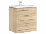 Bathroom Under Sink Cabinet Sonoma Oak 56 x 37.5 x 81 cm 890706