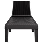 ZNTS Sun Lounger Black 159x57x83.5 cm Polypropylene 4008100