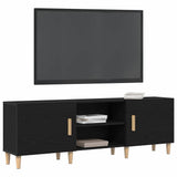 TV Cabinet Black Oak 150 x 30 x50 cm Engineered Wood 862797