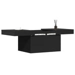 ZNTS Coffee Table Black 80x55x40 cm Engineered Wood 840864