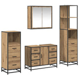Bathroom Furniture Set 4 pcs Artisan oak Engineered wood 3402567