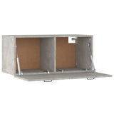 Wall Cabinet Concrete Grey 80x36.5x35 cm Engineered Wood 812937