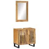 2 Piece Bathroom Furniture Set Solid Wood Rough Mango 3217088