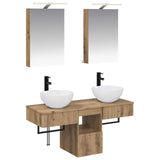 Bathroom Cabinet Set 5 pcs Artisan Oak Engineered Wood 3406278