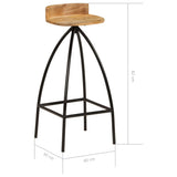 Bar Chairs 2 pcs Solid Mango Wood 245265