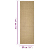 Sisal Rug for Scratching Post 80x250 cm 3203418