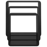 Wall Cube Shelves 3 pcs Black MDF 323953