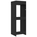 Wash Machine Cabinet with Storage Black Oak 67.5 x 68 x 200 cm 3422785