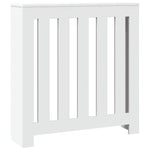 ZNTS Radiator Cover White 78x20x82 cm Engineered Wood 852726