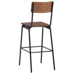 3 Piece Bar Set Steel Brown Black 276847