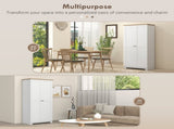 172cm Kitchen Cupboard, Freestanding Storage Cabinet with Doors and Shelves, Modern 2-Door Kitchen T3398P378085