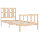 Bed Frame without Mattress 100x200 cm Solid Wood Pine 3192221