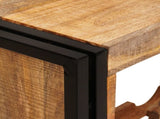 Wine Rack Brown 100 x 45 x 33 cm Solid Rough Mango Wood 4104760