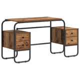 Desk with Storage Oak Wood 145 x 50 x 75 cm 8008012