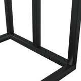 Towel Rack Black Iron Medium Towel Rack Rectangular Modern 343090