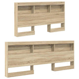 Bookcase Bed with Shelf Sonoma oak 140 x 200 cm Engineered Wood 3335730