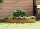 Planter Ring Brown 120 x 120 x 20 cm Weathering Steel 873646