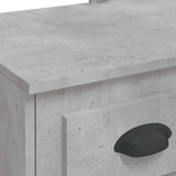 Dressing Table with LED Lights Concrete Grey 90x42x132.5 cm 834974