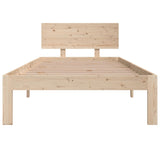 Bed Frame without Mattress Solid Wood Pine 90x200cm 810480