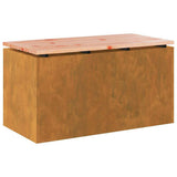 Garden Bench Rusty 80 x 40 x43 cm Weathering steel 874904